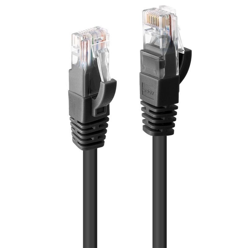 Lindy 5m CAT6 U/UTP Gigabit Network Cable Black [48080]