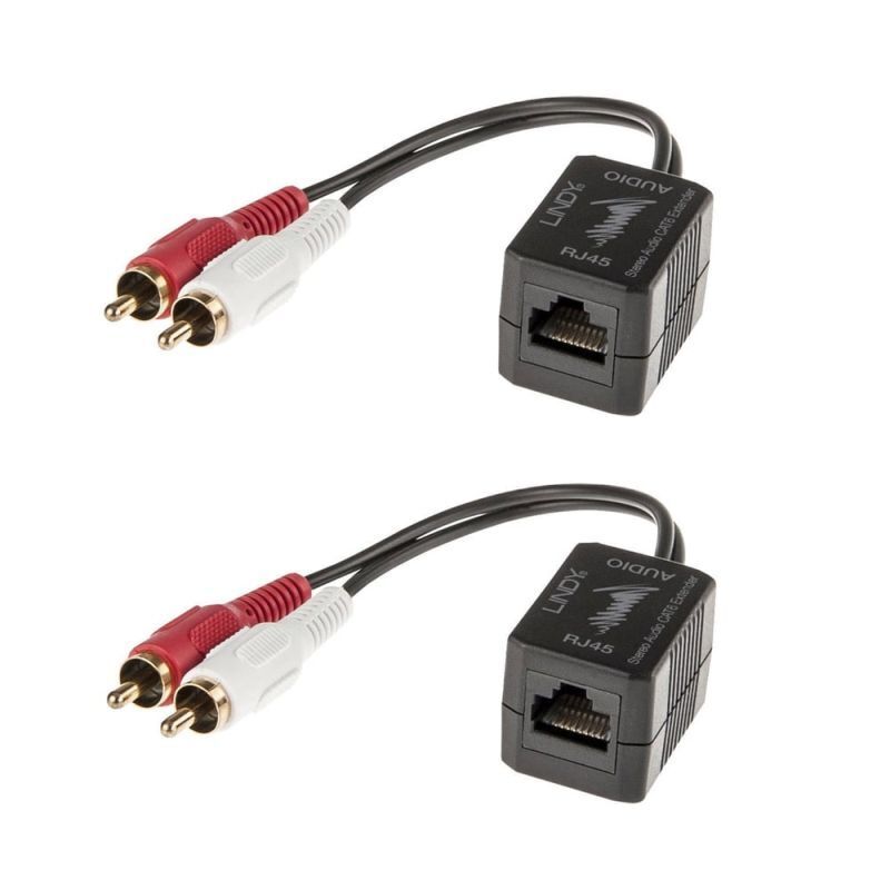 Lindy 100m CAT5/6 RCA Stereo Audio Extender [70460]