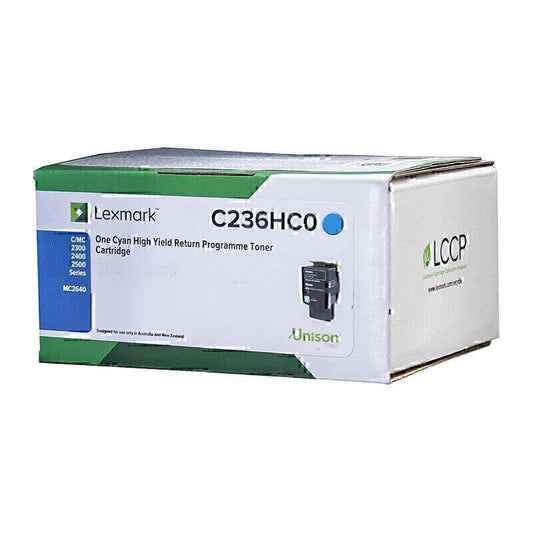 Lexmark C2360C0 Cyan Genuine Toner Cartridge