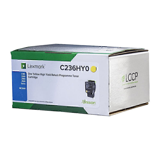 Lexmark C2360Y0 Yellow Genuine Toner Cartridge