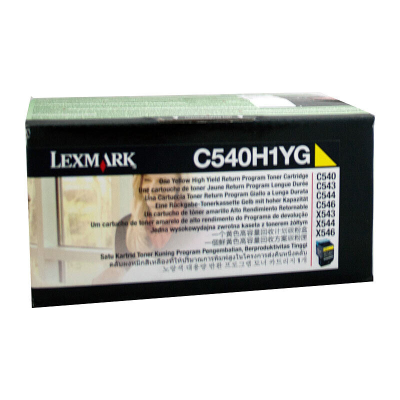 Lexmark C540H1YG Yellow Genuine Toner Cartridge