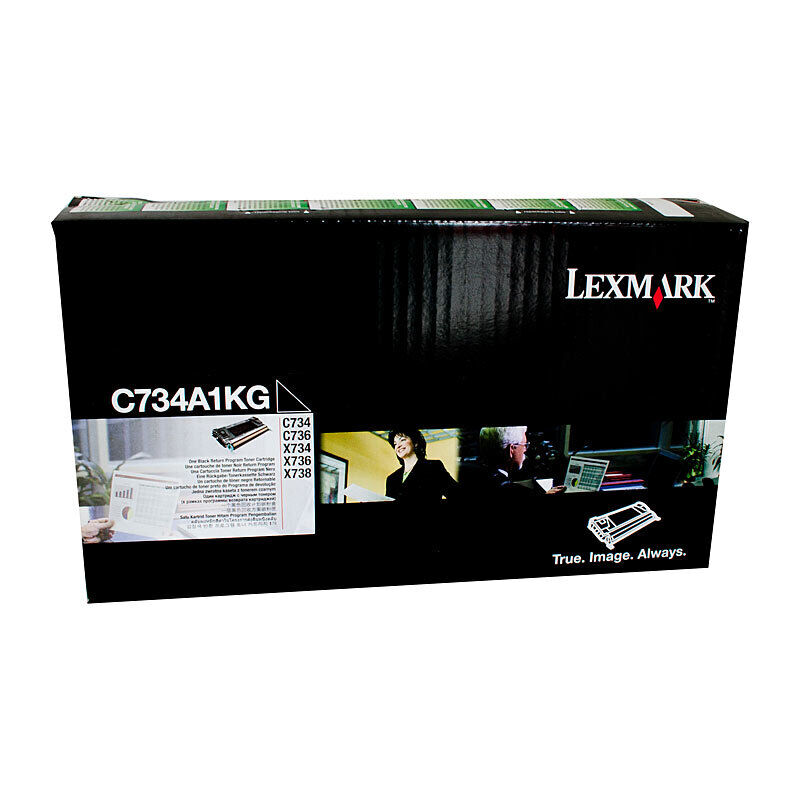Lexmark C734A1KG Black Genuine Toner Cartridge