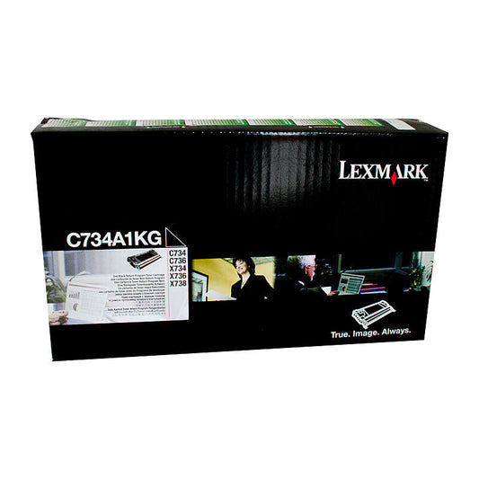 Lexmark C734A1KG Black Genuine Toner Cartridge