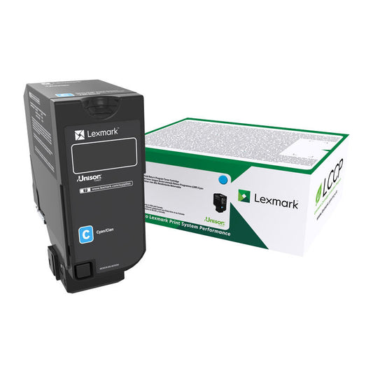 Lexmark 74C6HC0 Cyan Genuine Toner Cartridge