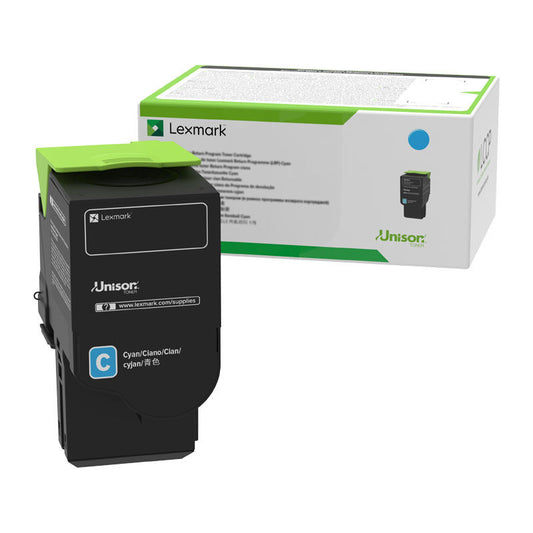 Lexmark 78C6XCE Cyan Genuine Toner Cartridge