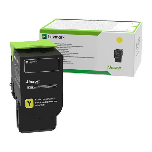 Lexmark 78C6XYE Yellow Genuine Toner Cartridge