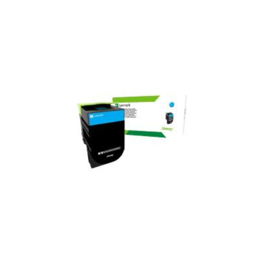 Lexmark 80C8SCE Cyan Genuine Toner Cartridge