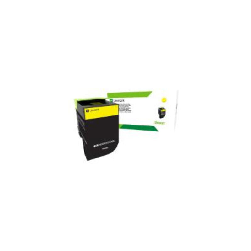 Lexmark 80C8XYE Yellow Genuine Toner Cartridge