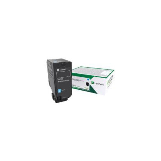 Lexmark 84C6HC0 Cyan Genuine Toner Cartridge