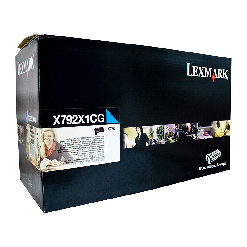 Lexmark X792X1CG Cyan Genuine Toner Cartridge