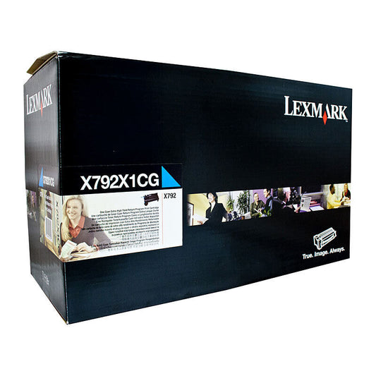 Lexmark X792X1CG Cyan Genuine Toner Cartridge