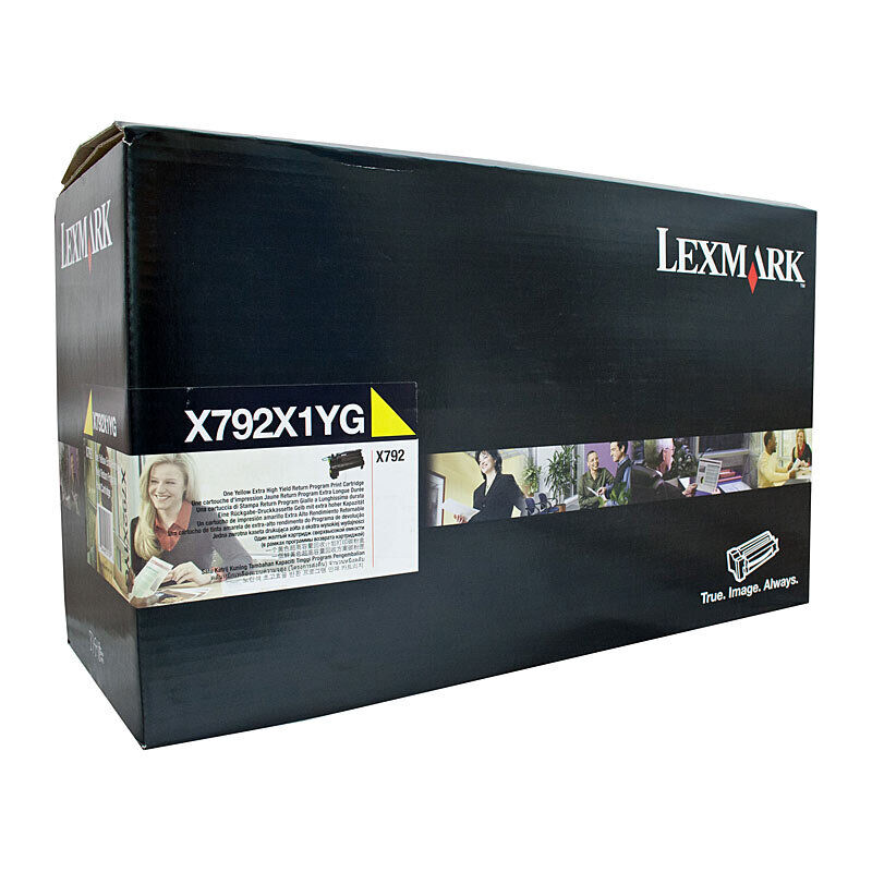 Lexmark X792X1YG Yellow Genuine Toner Cartridge
