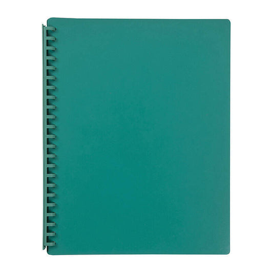 Marbig Refillable Display Book 20 Pocket Green