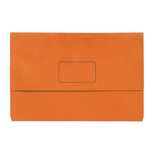 Marbig Slimpick F/C Document Wallet Brt Orang Pk10