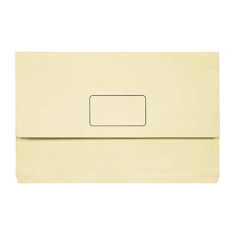 Marbig Slimpick F/C Document Wallet Brt Buff Pk10