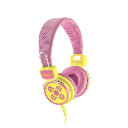 Moki Kids Safe Headphone Pk/Yl [ACC HPKSPY]