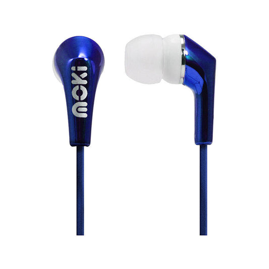 Moki Metallics Earphone Blue [ACC HPMLCB]