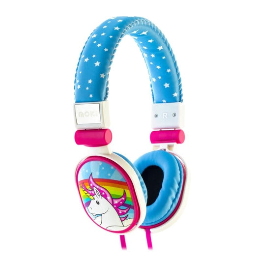 Moki Poppers Wired AUX Headphones Unicorn [ACC HPP17A]