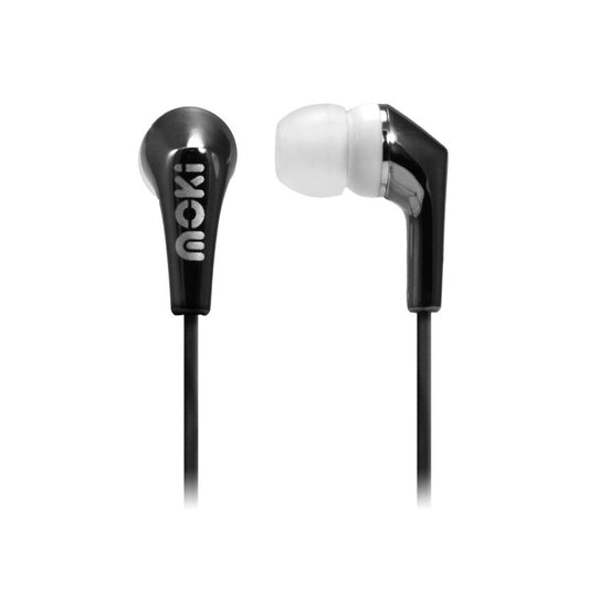 Moki Life Metallic Wired Earphones Black [MLMECBK]