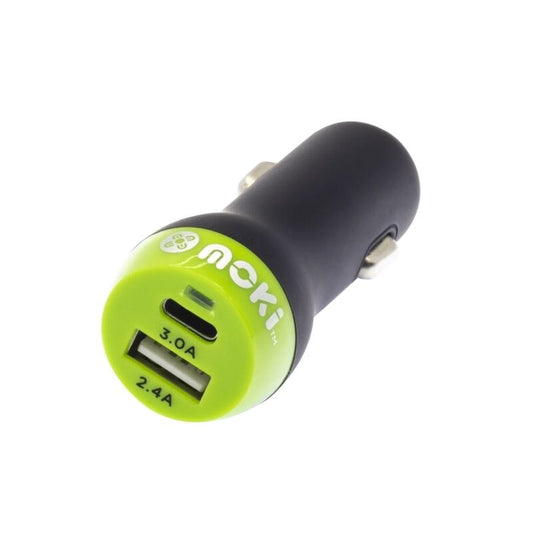 Moki USB-C + USB-A Rapid Car Charger [ACC MTCCP]