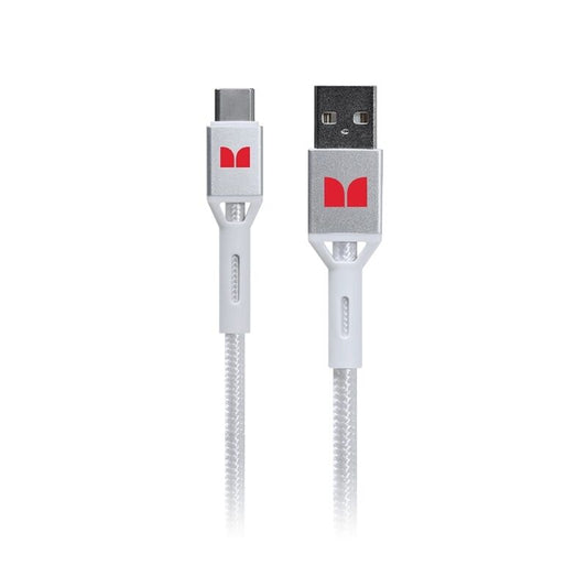 Monster USB-C to USB-A Braided Cable White 1.2m [MT-1.2MCTOABW]
