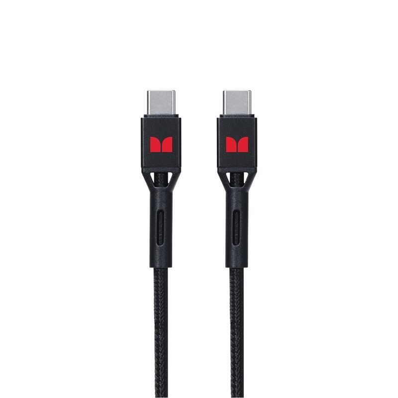 Monster USB-C to USB-C Braided Cable Black 1.2m [MT-1.2MCTOCBB]