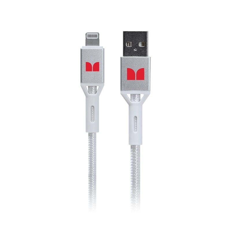 Monster Lightning to USB-A Braided Cable White 1.2m [MT-1.2MLTOABW]