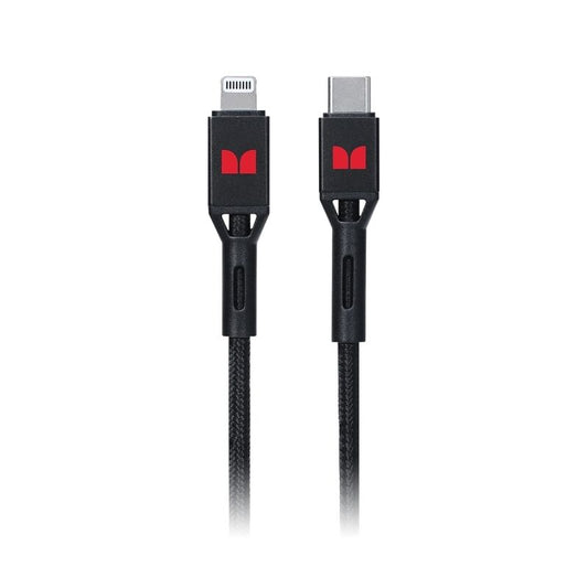 Monster Lightning to USB-C Braided Cable Black 1.2m [MT-1.2MLTOCBB]