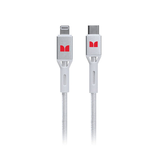 Monster Lightning to USB-C Braided Cable White 1.2m [MT-1.2MLTOCBW]