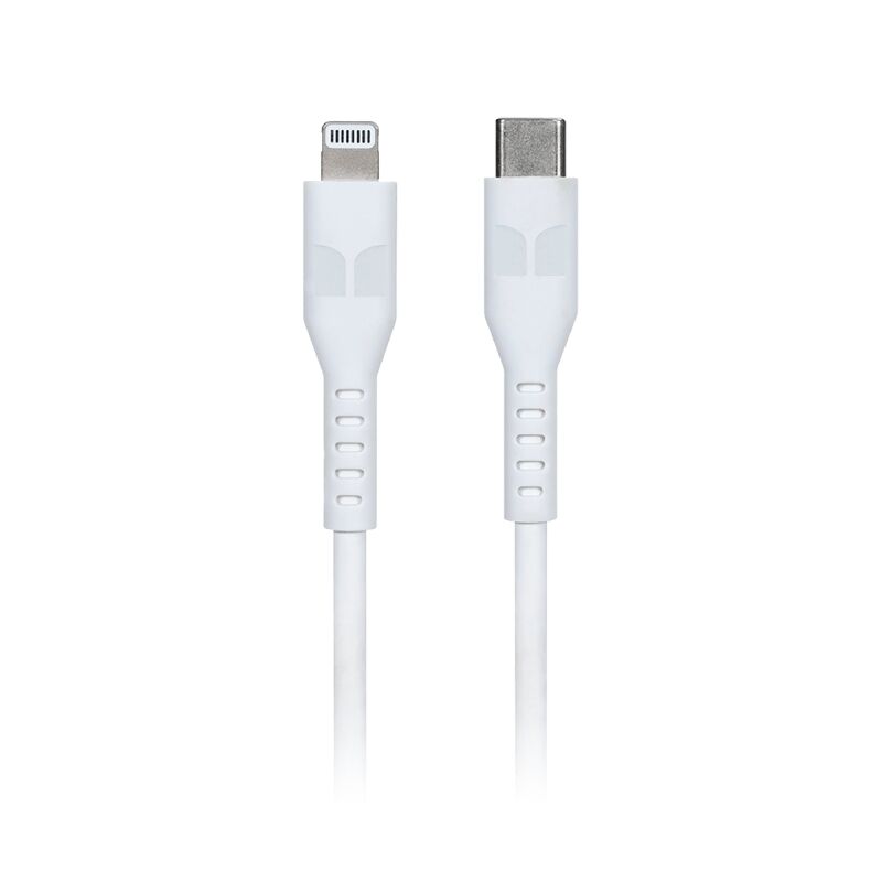 Monster Lightning to USB-C Thermo Plastic Elastometer Cable White 1.2m [MT-1.2MLTOCTW]
