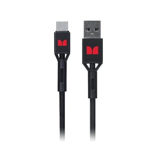 Monster USB-C to USB-A Braided Cable Black 2m [MT-2MCTOABB]