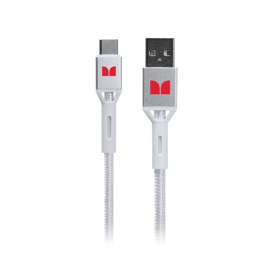 Monster USB-C to USB-A Braided Cable White 2m [MT-2MCTOABW]