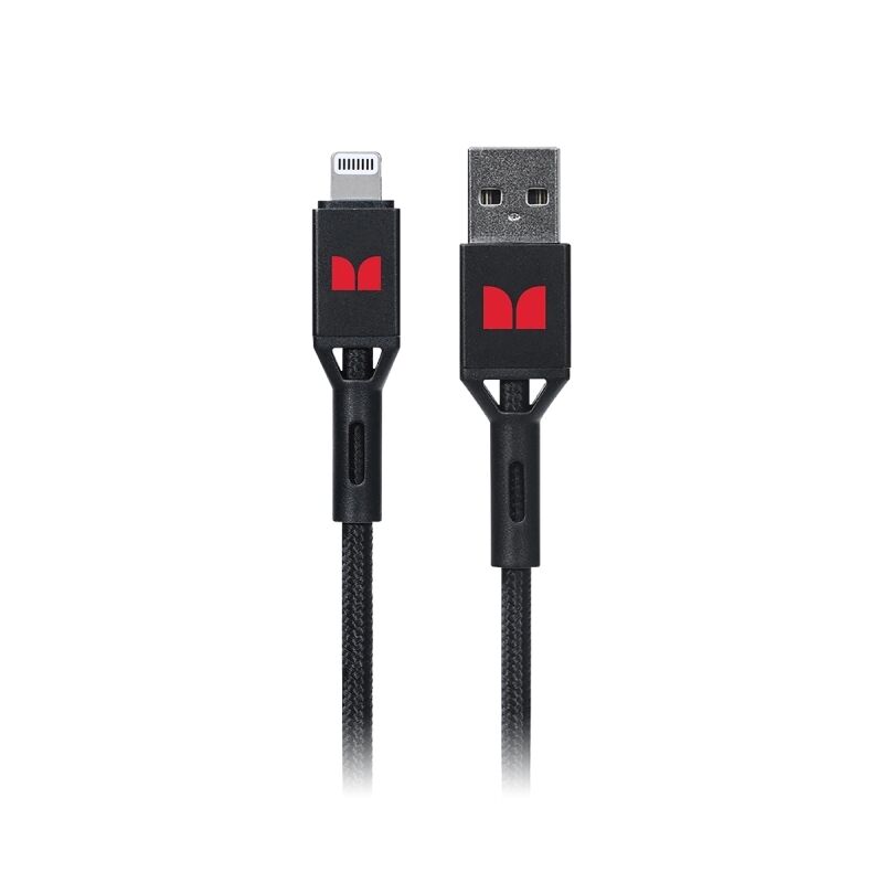 Monster Lightning to USB-A Braided Cable Black 2m [MT-2MLTOABB]
