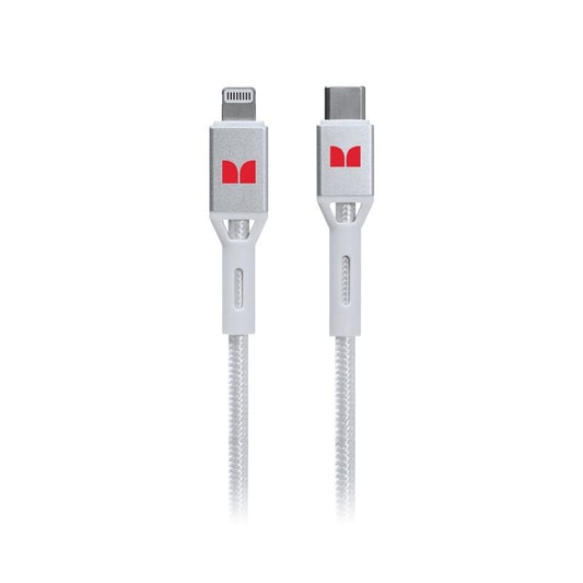 Monster Lightning to USB-C Braided Cable White 2m [MT-2MLTOCBW]