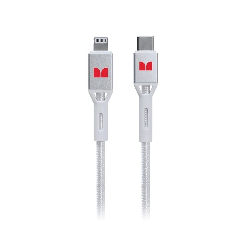 Monster Lightning to USB-C Braided Cable White 2m [MT-2MLTOCBW]