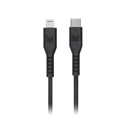 Monster Lightning to USB-C Thermo Plastic Elastometer Cable Black 2m [MT-2MLTOCTB]