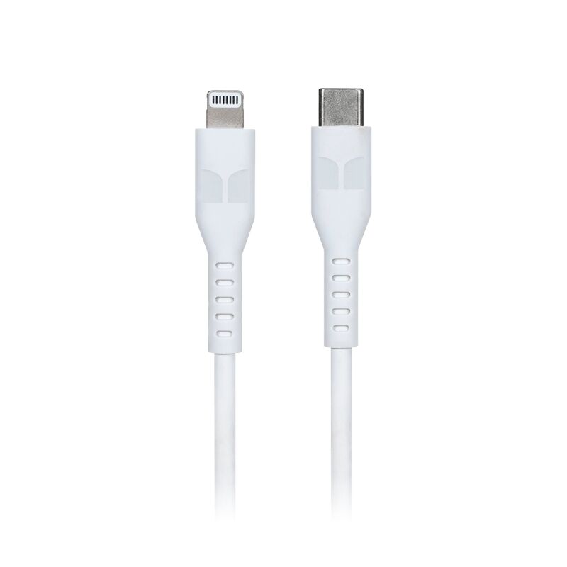 Monster Lightning to USB-C Thermo Plastic Elastometer Cable White 2m [MT-2MLTOCTW]