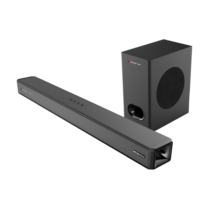 Monster 2.1.2 Channel Dolby Atmos 100-Watt Soundbar with Wireless Subwoofer [MT-SB212DA]