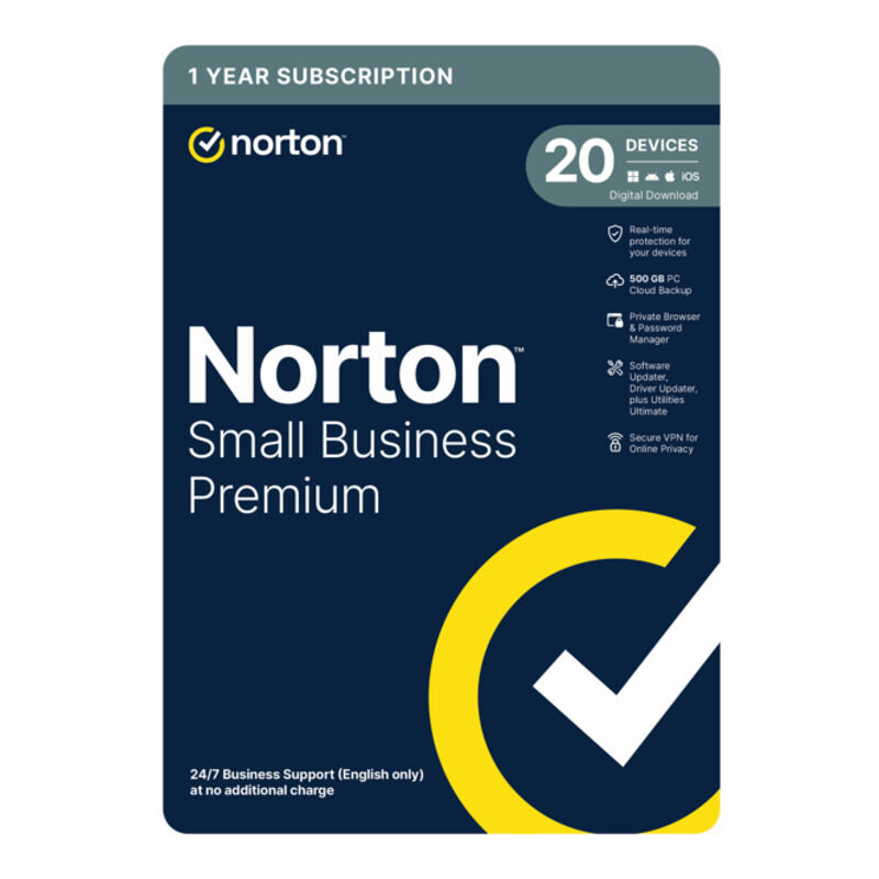Norton Small Business Premium 1 User 20 Devices [21455386]