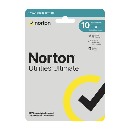 Norton Utilities Ultimate 1 User 10 Devices 1 Year Sub ESD Version [21443978]