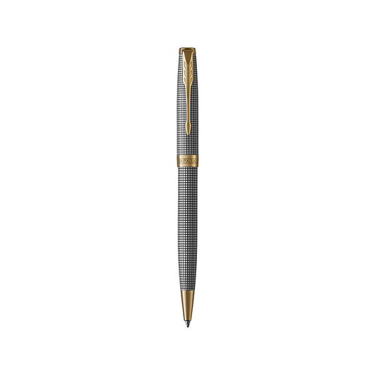 Parker Sonnet Cisele Ballpoint Pen - Silver Ciscele Pattern, Gold Trim