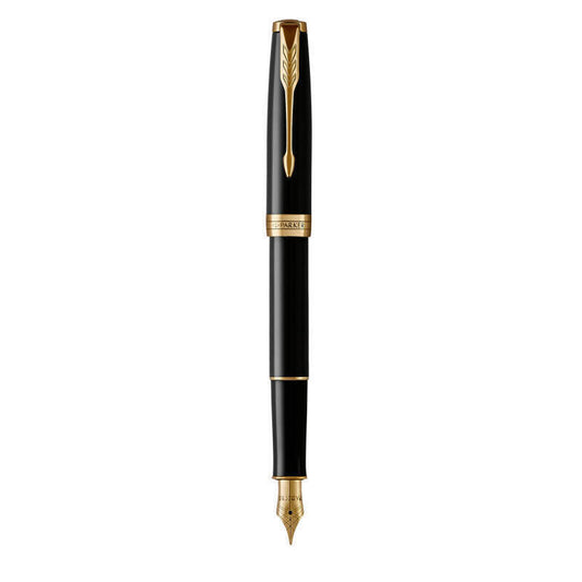 Parker Sonnet Fountain Pen - Black Lacquer, Gold Trim