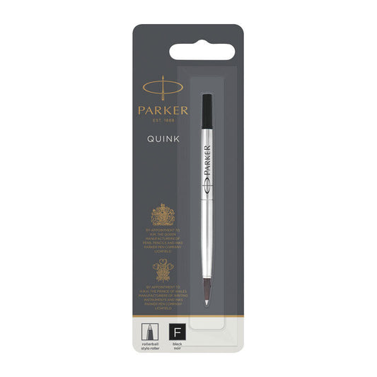 Parker Rollerball Pen Refill - Fine Tip, Black Ink