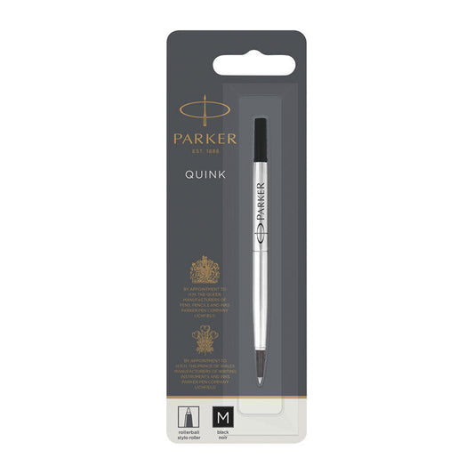 Parker Rollerball Pen Refill - Medium Tip, Black Ink