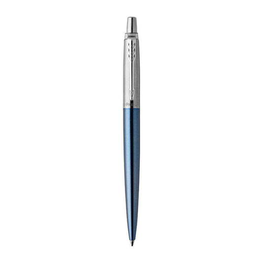 Parker Jotter Ballpoint Pen - Waterloo Blue, Chrome Trim