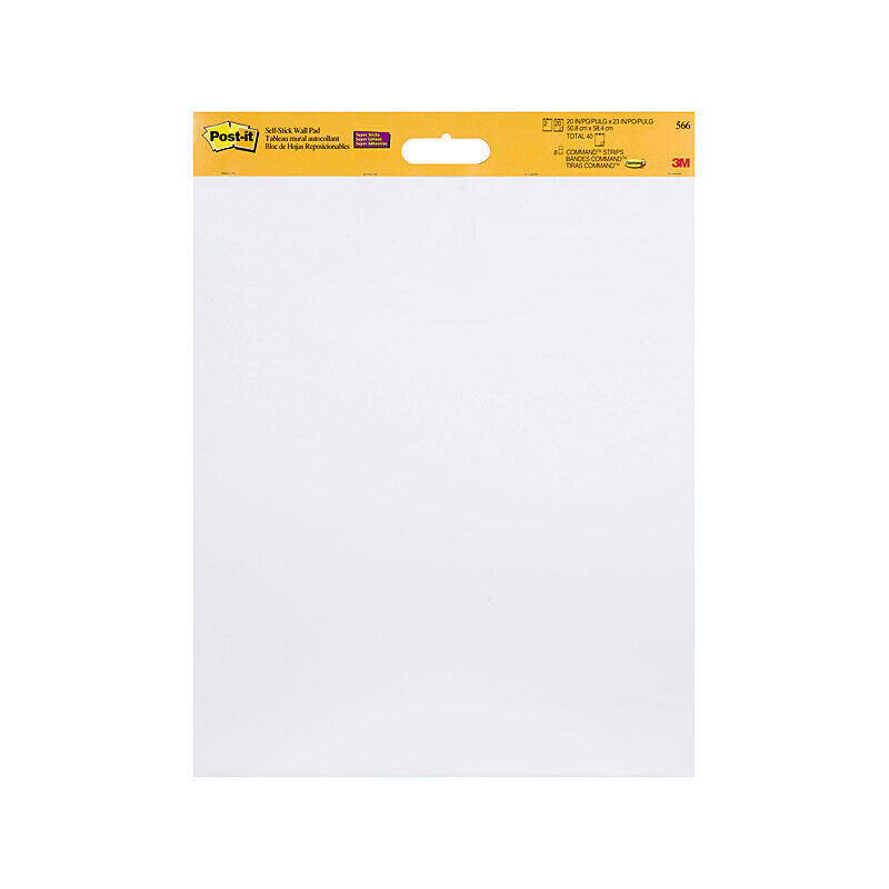 Post-It Self-Stick Wall Pad 508 x 584mm - Box of 2