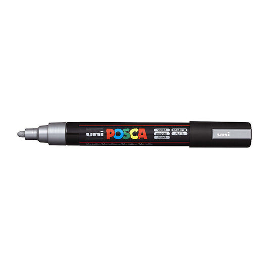 Posca PC-5M Med Blt Paint Slvr