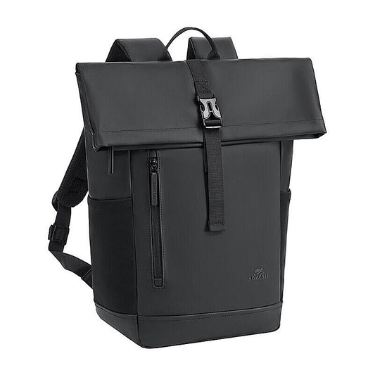 RIVACASE Eden-ECO Roll-Top Backpack 17L - Black [7826]