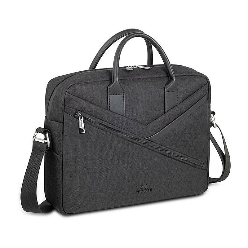 RIVACASE Clark-ECO Bag for MacBook Air 15 / Laptop 14" - Black [8124]