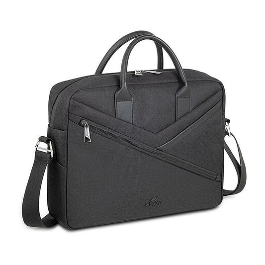 RIVACASE Clark-ECO Bag for MacBook Air 15 / Laptop 14" - Black [8124]